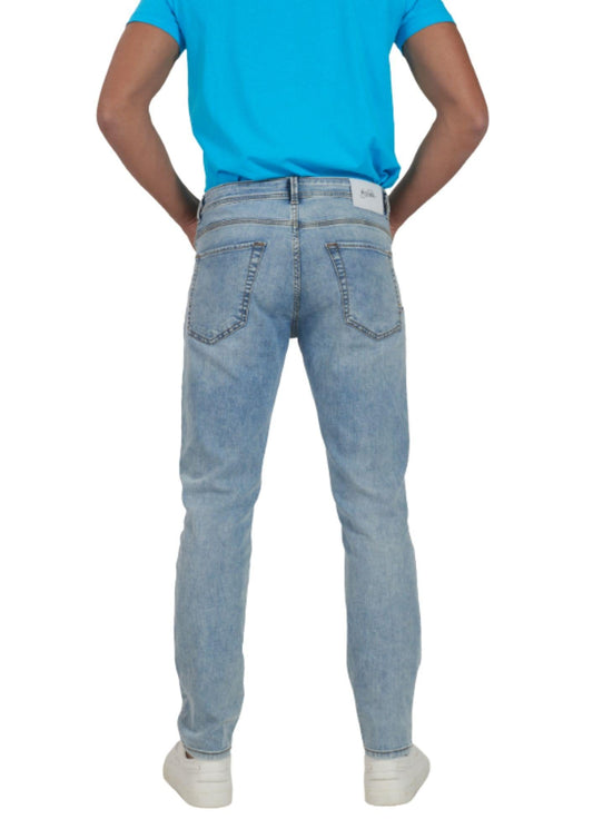 Yes Zee Jeans Uomo Blu denim Chiaro