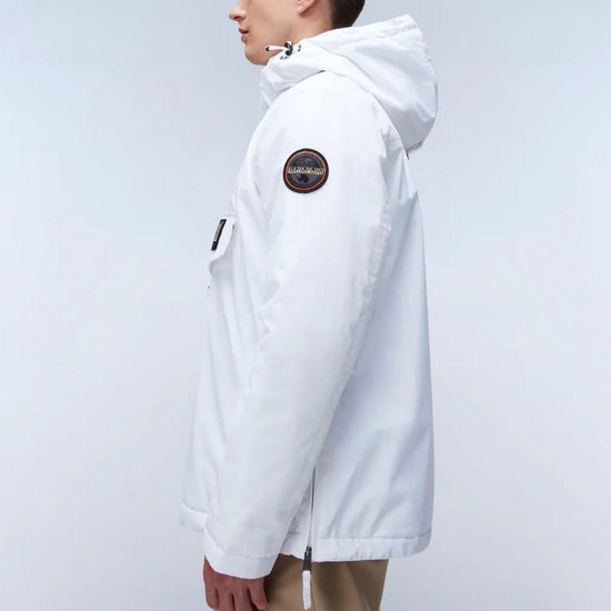 Napapijri Giacca Anorak Invernale Uomo Rainforest Grigio Chiaro NP0A4GMC 002 NAPAPIJRI 