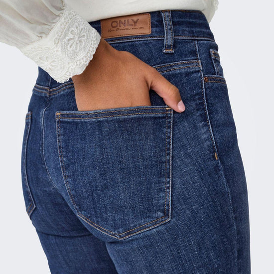 Jeans Flared fit Donna Dark Blue Denim 15337824 Dark Blue Denim ONLY 