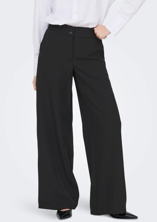 Jacqueline De Yong Women's Dora Black Trousers