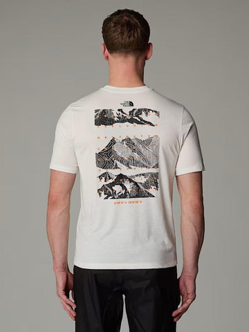 T-Shirt Foundation Mountain Uomo White Dune