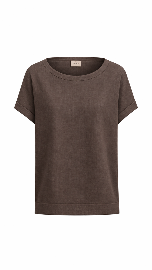 Emme Marella - Women's Geyser Taupe Blouse