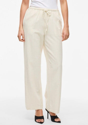 Vila - Pantalone Donna Super Light Natural