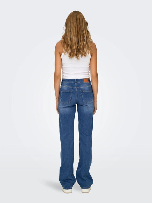 Only Jeans Women's Medium Blue Straight Fit Onlblush