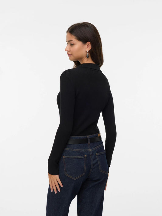 Vero Moda Women's Siljerib Sweater Black