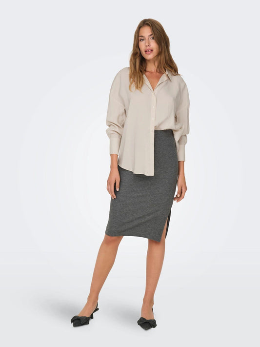 Only ONLZAZIMA Camicia Donna Bianco Antique White