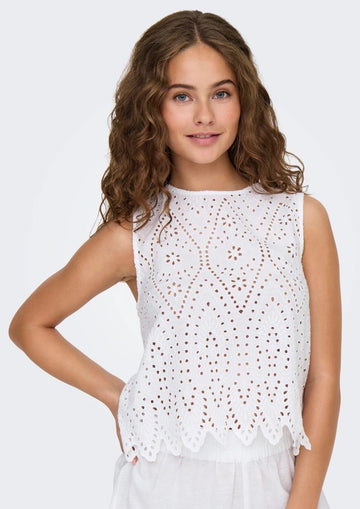 Only - Top Donna Tulum Bianco