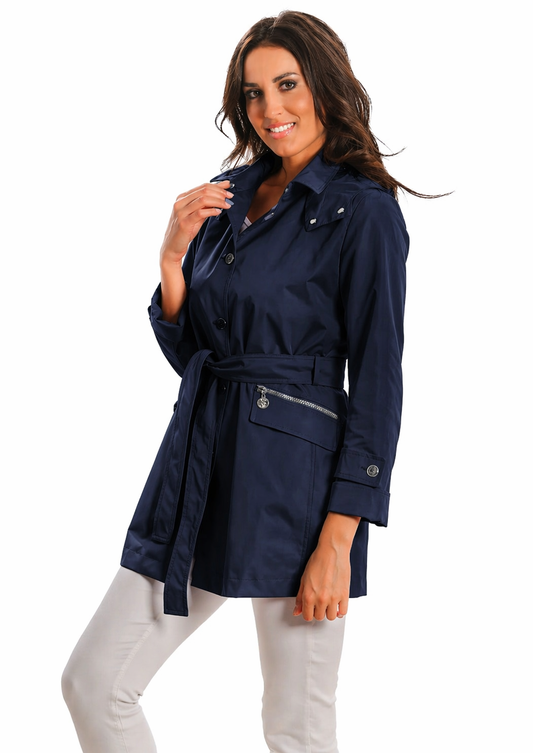 Satinette - Trench Donna Blu