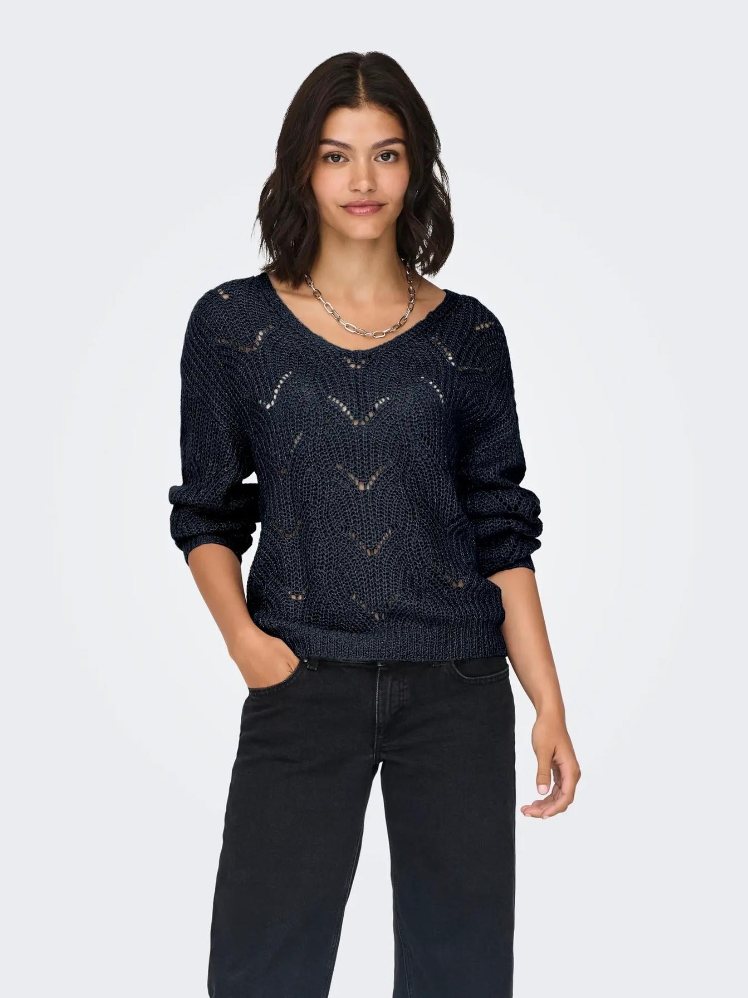 Jacqueline De Yong JDYBADUT Pullover Donna Total Eclipse 15302387 Total Eclipse DTM LUREX JACQUELINE DE YONG 