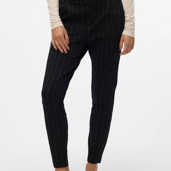 Vero Moda Pantalone Donna Eva Nero Gessato 10197909 Black SNOW WHITE PINSTRIPE VERO MODA 