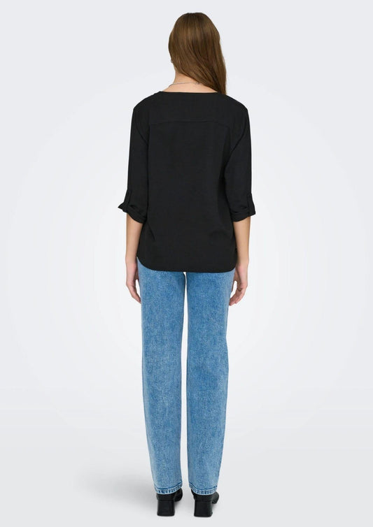 Jacqueline De Yong - Women's Diva Black Shirt