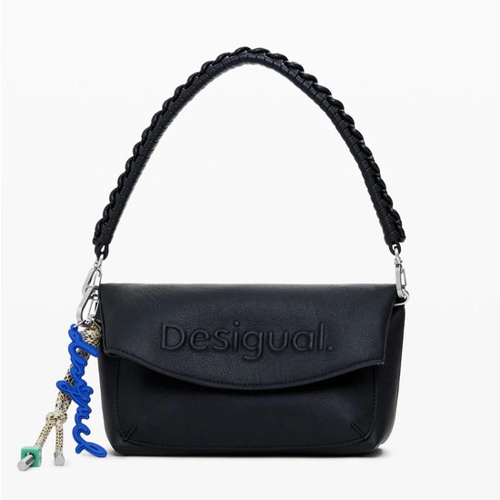 Desigual Borsa con logo 3D a patta media Donna Nero 25WAXPAL 2000 DESIGUAL 