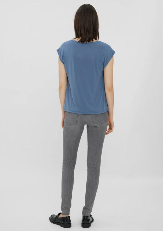 Vero Moda Women's Top Filli Blue