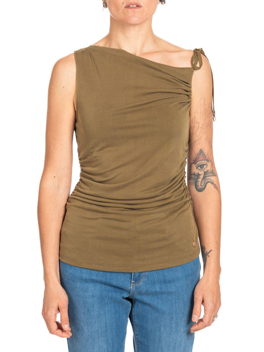 Diana Gallesi - Canotta Donna Verde Militare