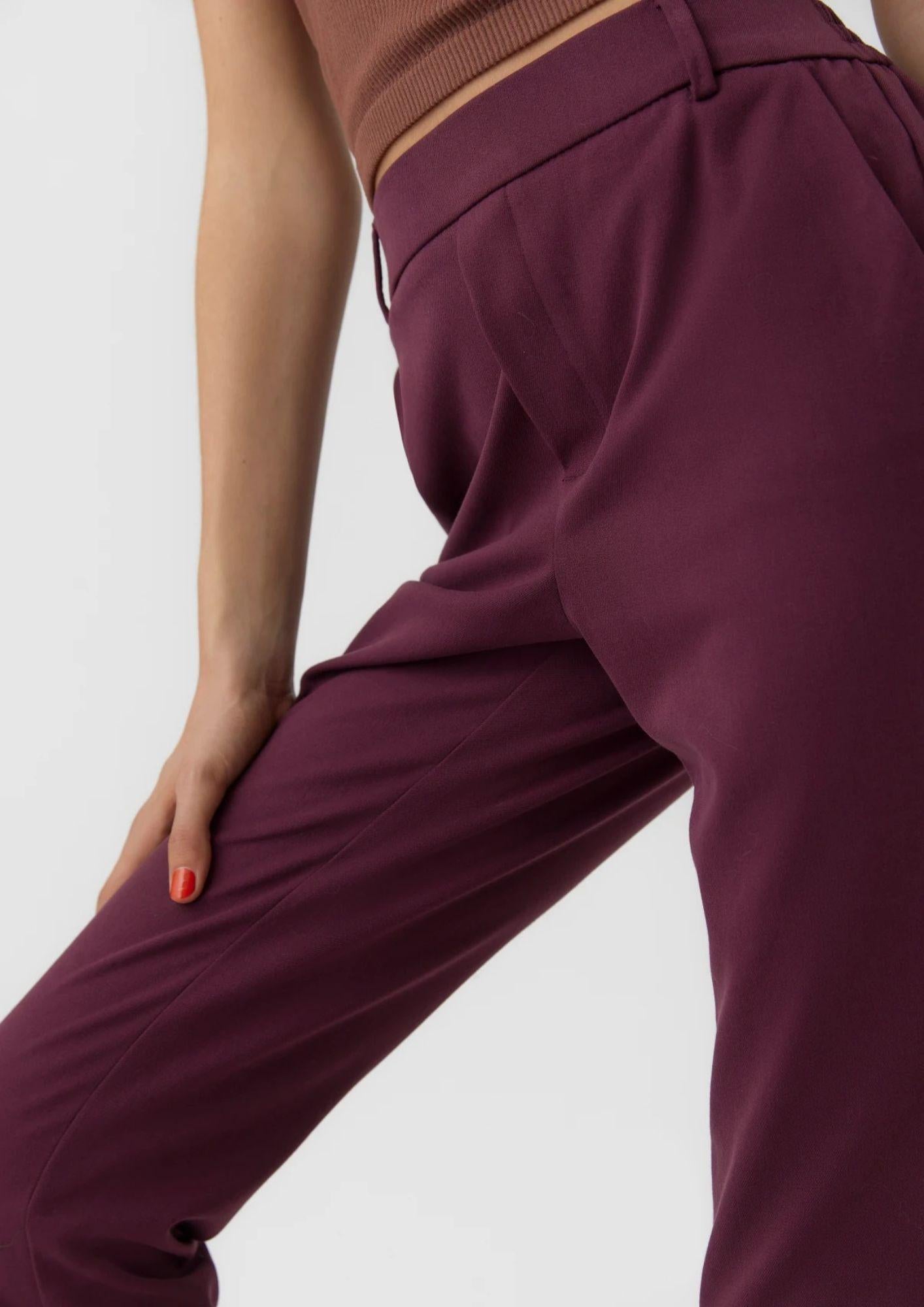 Vero Moda Pantaloni Donna VMMAYA a Vita Media Viola 10225280 Winetasting VERO MODA 