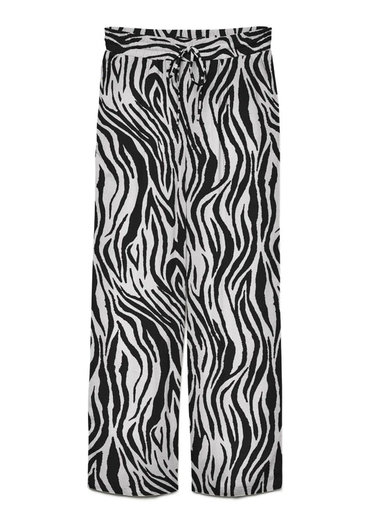 Vero Moda - Women's Jesmilo Grey Zebra Trousers