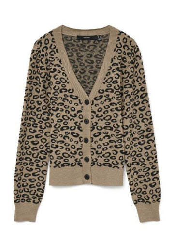 Cardigan Donna Silver Mink W. Black Leo