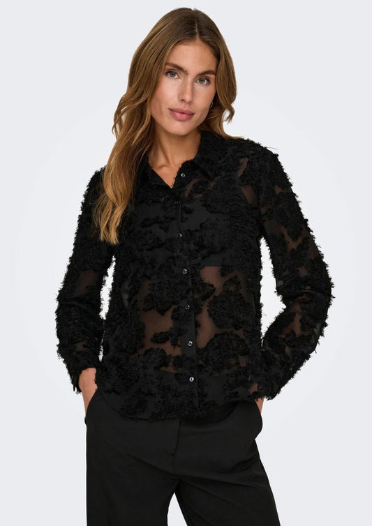 Jacqueline De Yong Women's Maya Black Shirt