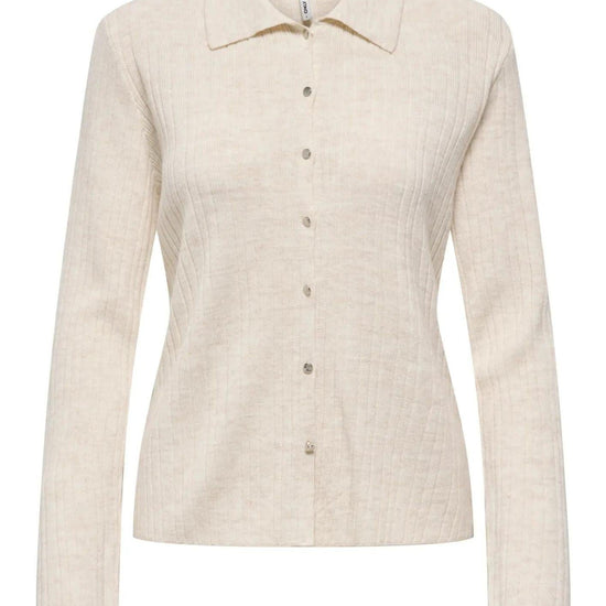 Cardigan Donna Only Thea Beige 15353029 Pumice Stone Melange ONLY 