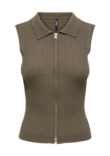 Only  -Cardigan Donna Marrone