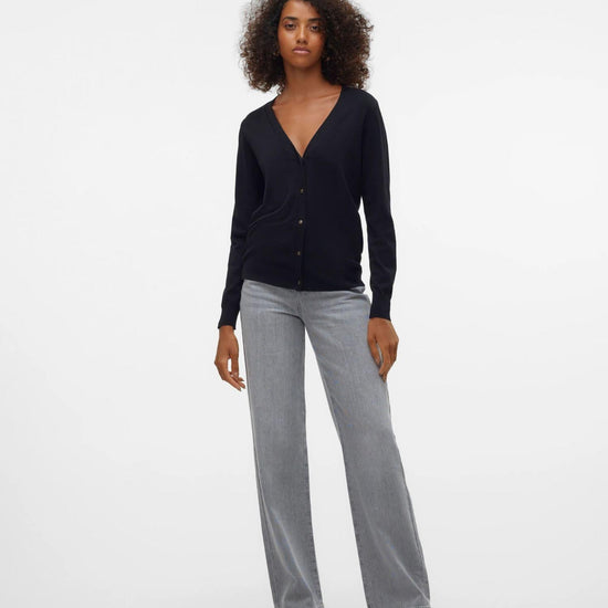 Vero Moda Cardigan In Maglia Donna Silje Nero 10320456 Black VERO MODA 