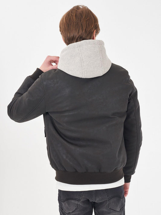 Giubbino Uomo Bomber Marrone Testa di Moro