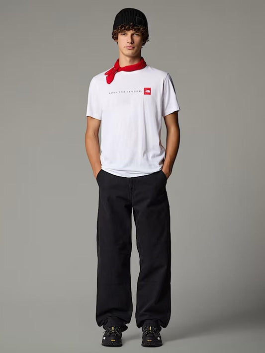 T-Shirt Never Stop Wearing Uomo Bianco