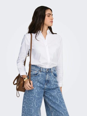 Jacqueline De Yong Camicia Donna Bianco Jdymio