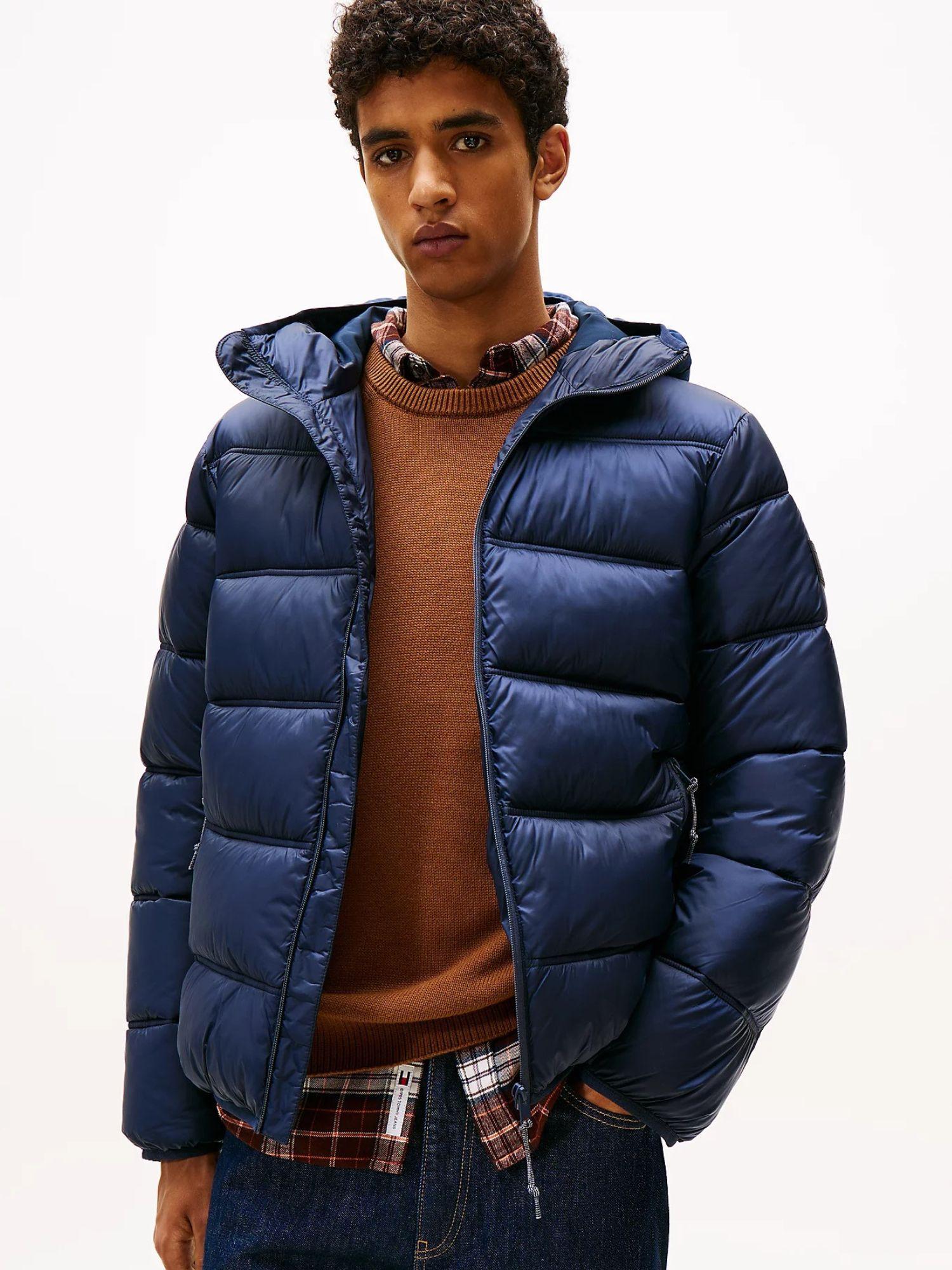 Tommy Hilfiger Giubbino Imbottito con Cappuccio e Logo Uomo Dark Night Navy DM0DM22044 C1G TOMMY HILFIGER 
