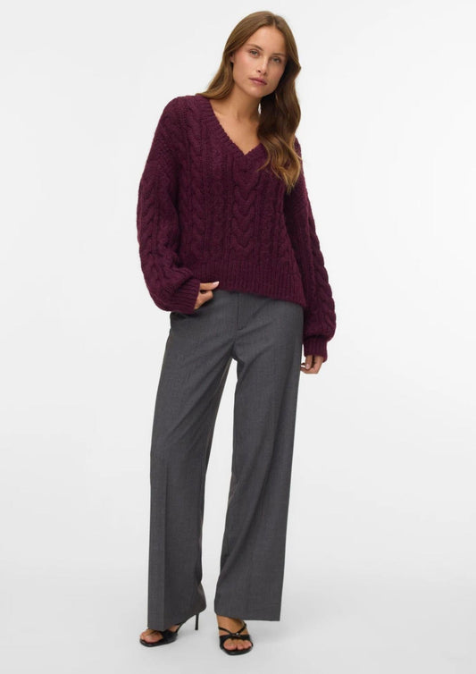 Vero Moda Pantalone Donna Texas Grigio