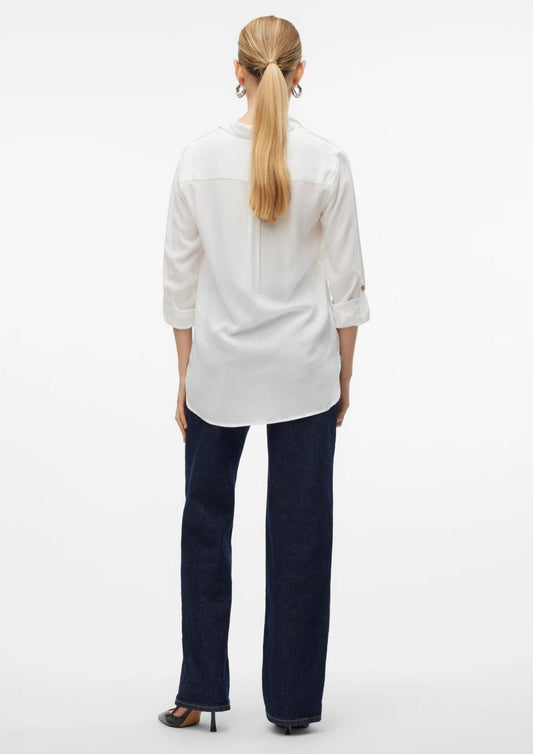 Vero Moda - Women's Bumpy White Shirt