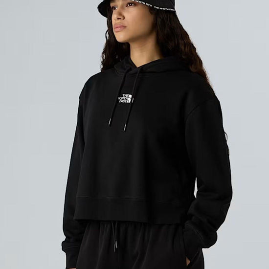 The North Face Felpa con cappuccio corta in vita Essential Donna TNF Black NF0A89EX JK3 THE NORTH FACE 