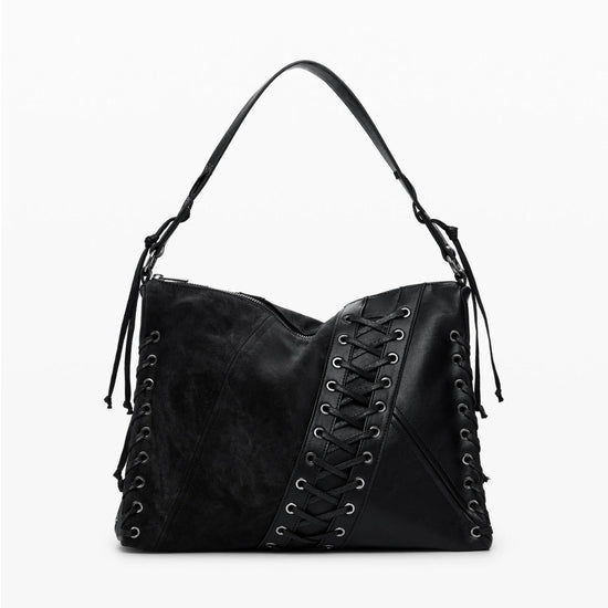 Desigual Borsa a tracolla effetto pelle media Donna Nero 25WAXP79 2000 DESIGUAL 