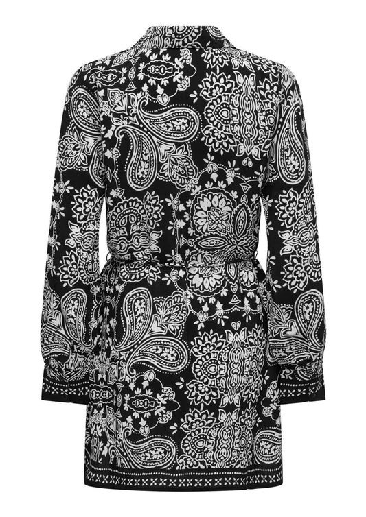 Only Women's Emza Black Ethnic Print Dress