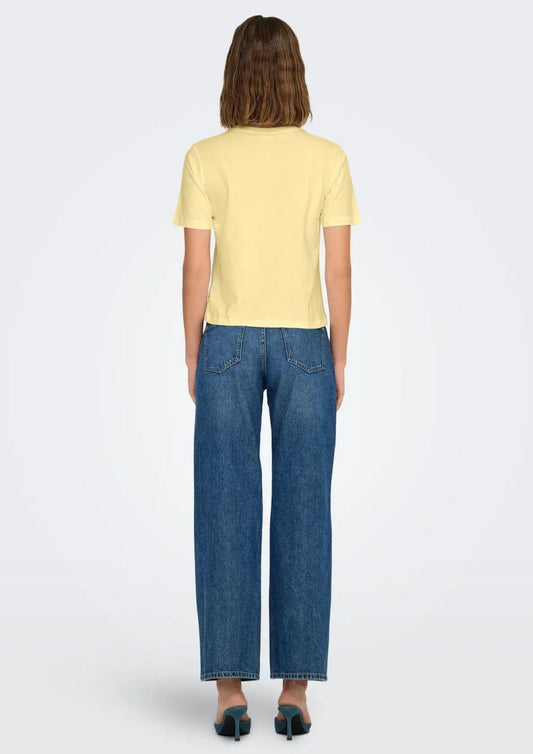 Jacqueline De Yong Women's Rex Vanilla T-Shirt