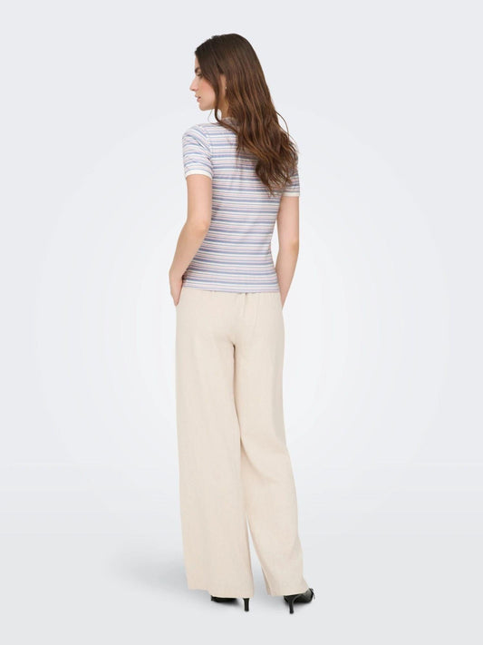 Jacqueline De Yong - Women's T-Shirt Cashmere Blue lada