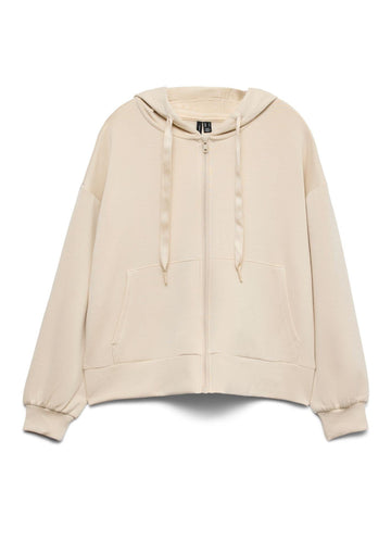 Vero Moda Felpa Cardigan Donna Bianco Avena