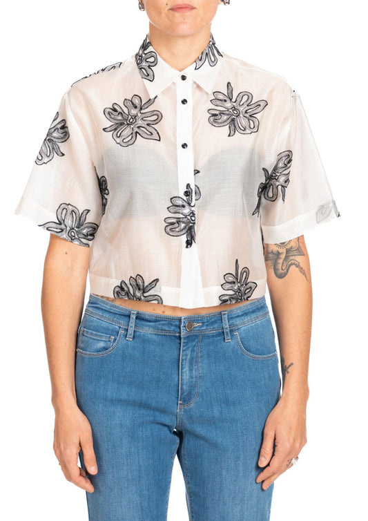 Diana Gallesi - Camicia Donna Ecru e Nero