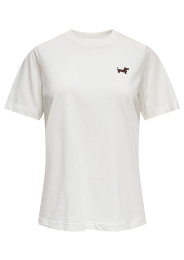 Jacqueline De Yong - Maglia Donna Pisa Bianca con Cane