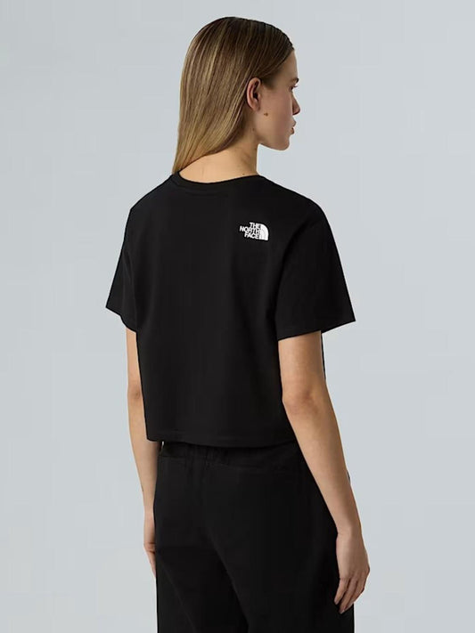 T-shirt corta in vita Simple Dome Donna Nera