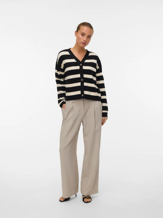 Cardigan SABA in Maglia Donna Nero Betulla