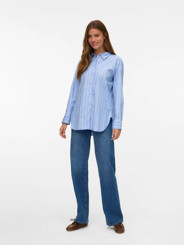 Vero Moda - Camicia Donna Hydrangea Ella Snow White Black elina