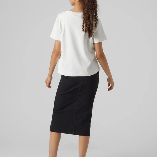 Vero Moda AWNAIMA T-Shirt Donna Snow White 10294544 Snow White VERO MODA 
