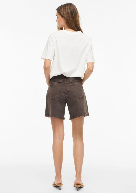 Vila - Pantaloncini Donna Slate Black