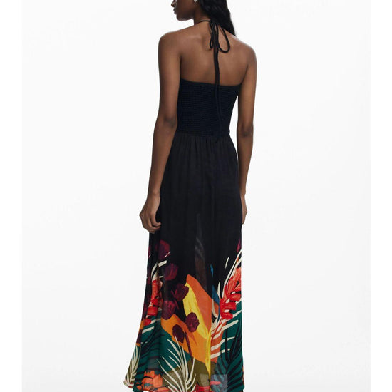 Desigual Abito lungo tropicale Donna Nero 25SWMW08 2000 DESIGUAL 