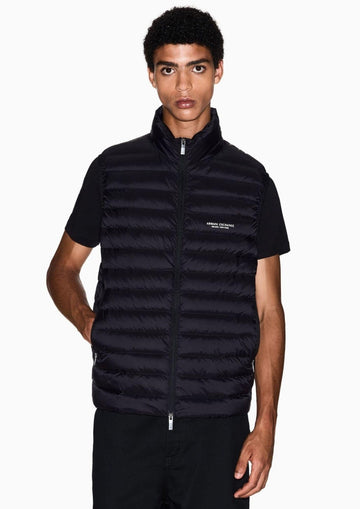 Armani Exchange - Giubbino Smanicato Uomo Nero