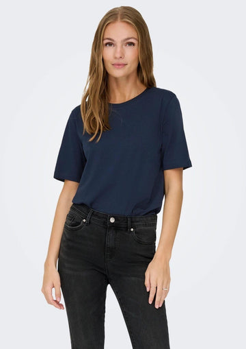 Jacqueline De Yong T-Shirt Donna Rex Blu Sky Captain