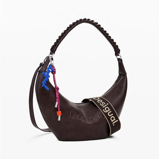 Desigual Borsa a tracolla media con logo 3D Donna Marrone 25WAXPAX 6009 DESIGUAL 