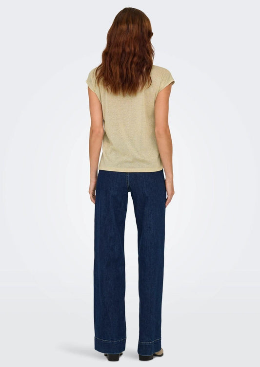Women's Top Only Silvery Gold