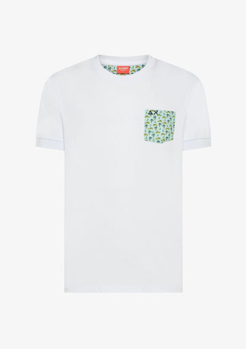 Sun68 - Maglia Uomo Bianca e Azzurra